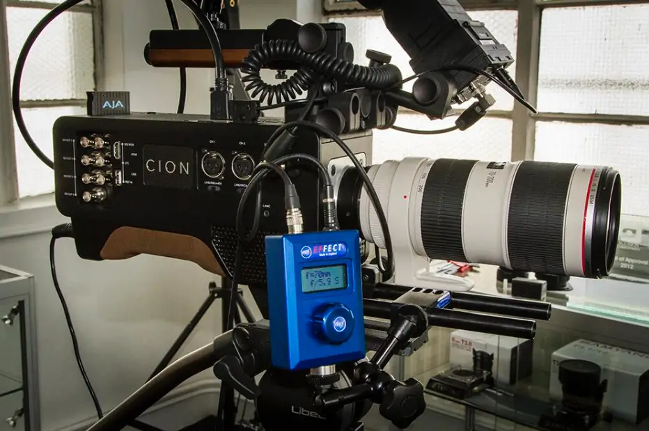 Canon EF Electronic Mount to AJA Cion (with the aperture control unit)