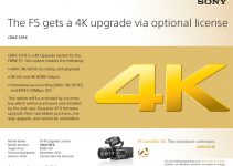 Sony F5 Gets Official 4K (Paid) Upgrade