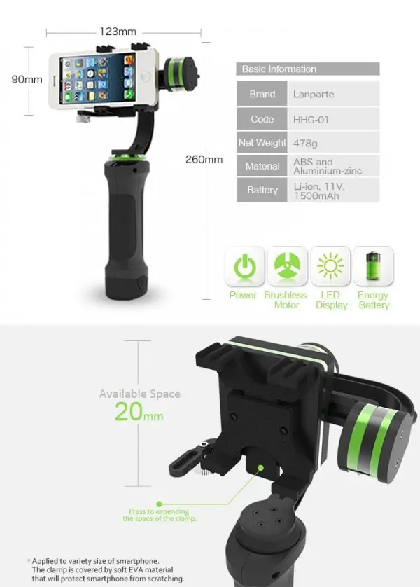 Lanparte 3-axis gimbal 2