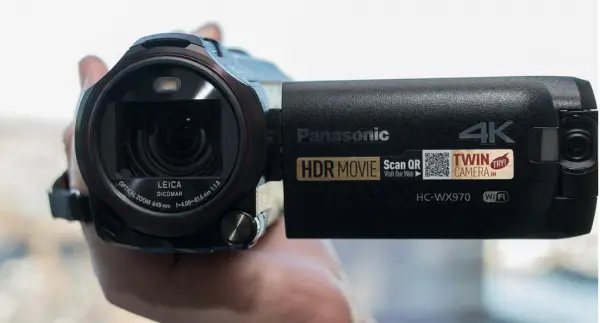 Panasonic HC-WX970 4K camcorder / Image by CNet.com