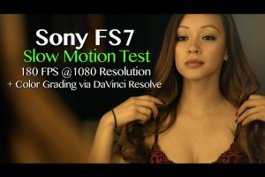 Sony FS7 180fps Slow-Motion Test Shot in Slog-2 Graded in Resolve