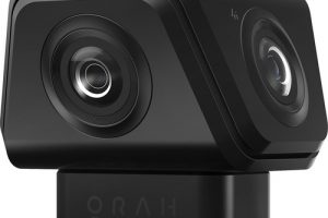 The Compact Orah 4i Camera Captures and Streams High Quiality 4K 360 Degree Video In Real-Time