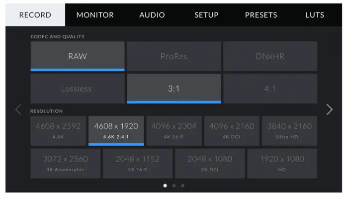 Blackmagic URSA Mini OS