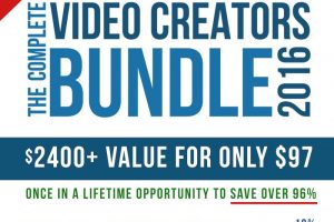 Last Chance to Get the Complete Video Creators Bundle at 96% Discount