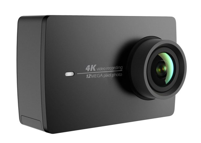YI 4k Action Camera side black