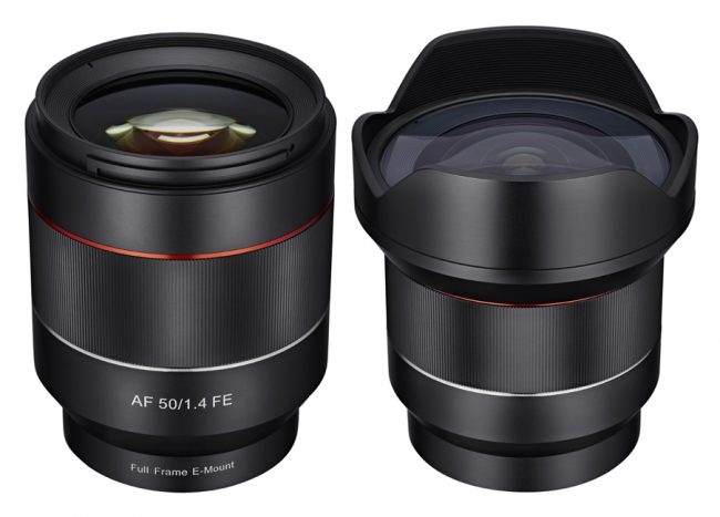 Samyang Autofocus 14mm f2.8 and 50mm f1.4 FE Sony