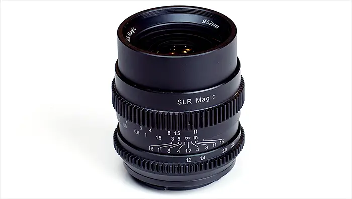 SLR magic 35mm Cine f1.2 E mount