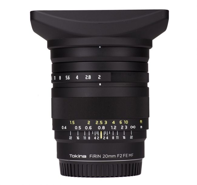 Tokina Firin 20mm f2.0 FE Lens