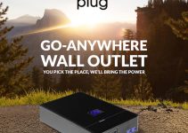 PLUG is a High-Capacity Battery Pack with two AC Wall Outlets and Solar Charging