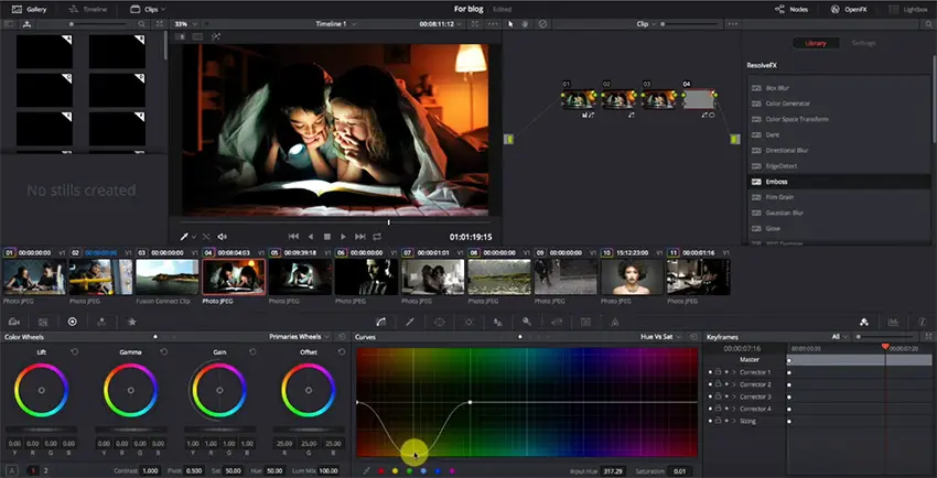 resolve color correction resolve color correction