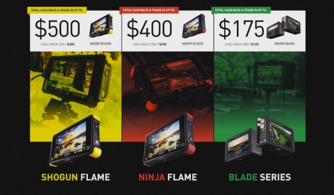 Atomos cashback and trade in deal