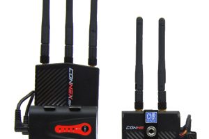 The Custom CONNEX Mini Transmitter/Receiver System Provides No Latency Wireless HD Video Feed Up to Four Devices Simultaneously