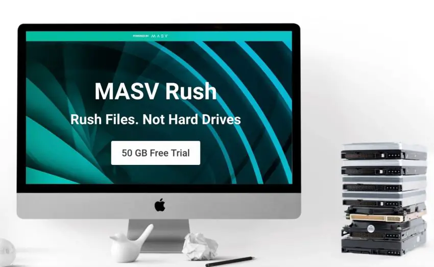 MASV RUSH MASV.IO Large File Transfer Service