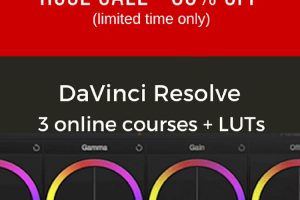 Save More Than 80% On the Ultimate DaVinci Resolve Online Training Bundle and Get 200+ Vivid Pro LUTS for Free!
