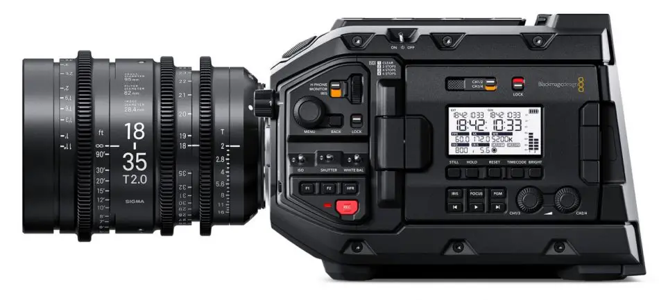 Blackmagic URSA Mini Pro Sigma 18-35mm T2 PL