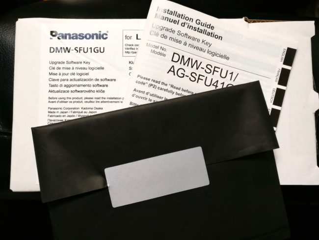 DMW-SFU1 GH4 GH5 V-Log L License Panasonic LUMIX