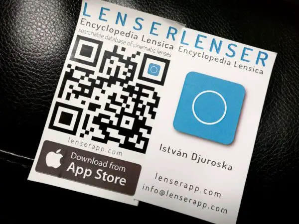 Lenser - iOS and Android Lens Database APp