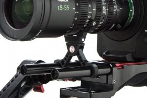 Unique Zacuto Scissor Lens Support for Fuji MK 18-55mm and Fuji MK 50-135mm T2.9