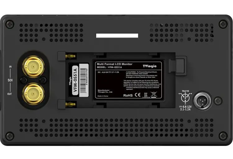 tvlogic vfm-055a back SDI