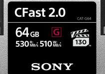 Sony Now Makes High-Speed G-Series CFast 2.0 Cards in 32GB, 64GB, and 128GB Capacities