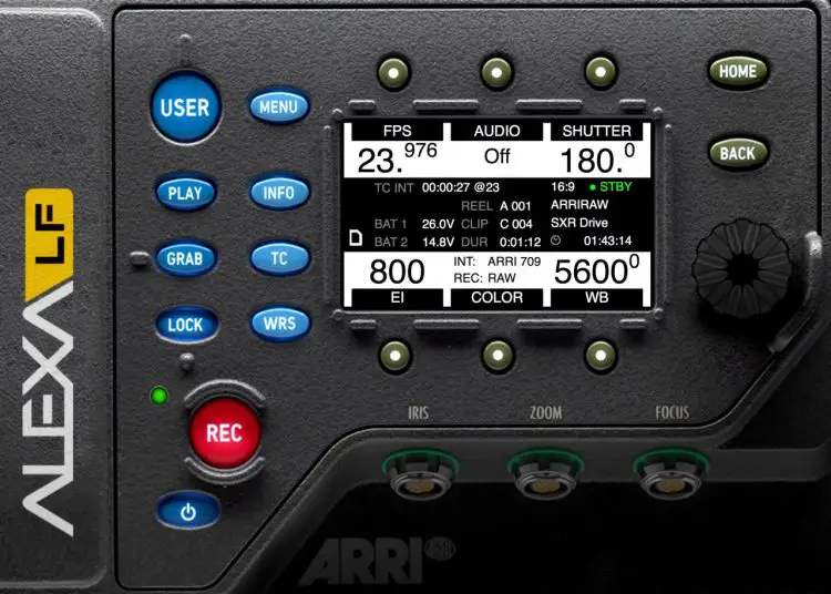 ARRI Alexa LF Menu Simulator