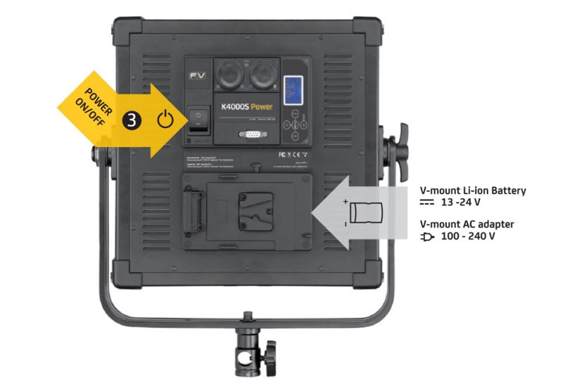 F&V K4000 power back v-mount