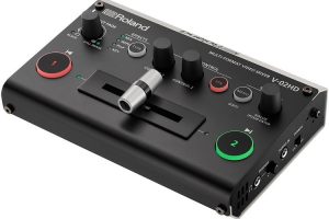 Operate 2 Cameras with the “One Man Band” Roland V-02HD Compact Video Mixer