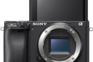 New APS-C Sony a6400 Mirrorless Camera with 180-Degree Tilting Touchscreen