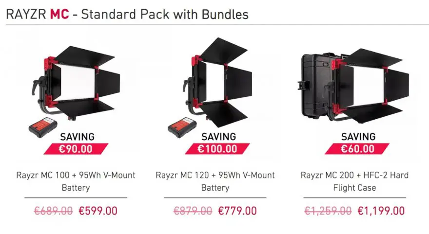 Rayzr MC MultiColor Panel LED RGBWW Special pricing Promo Offer Discount