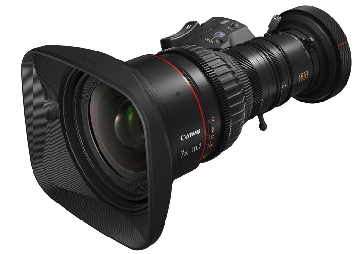 Canon 8K broadcast zoom 7x 10.7 4K UHD HD