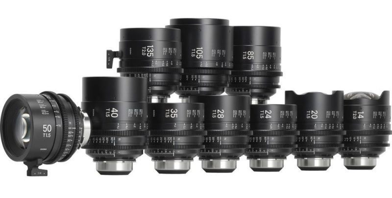 Sigma classic art cine prime full frame lens set 10 price