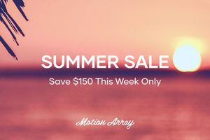 Motion Array’s Sweet Summer Sale Brings $150 in Savings