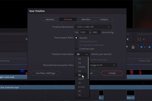 How to Change Frame Rates in DaVinci Resolve