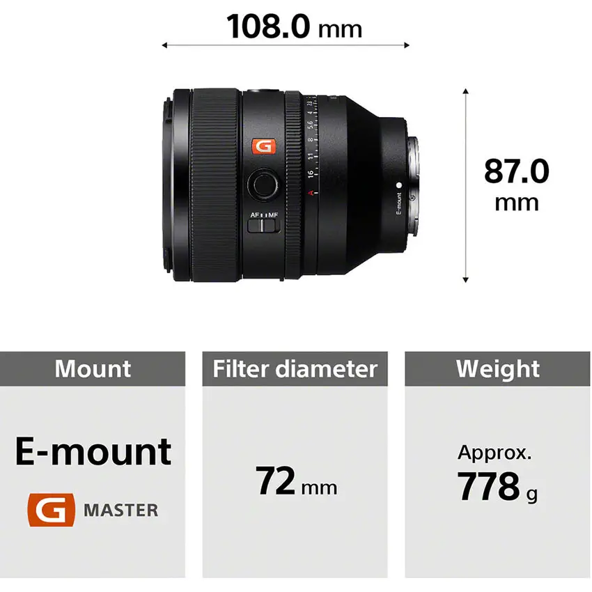 Sony 50mm f/1.2 G-Master Prime Lens Announced | 4K Shooters