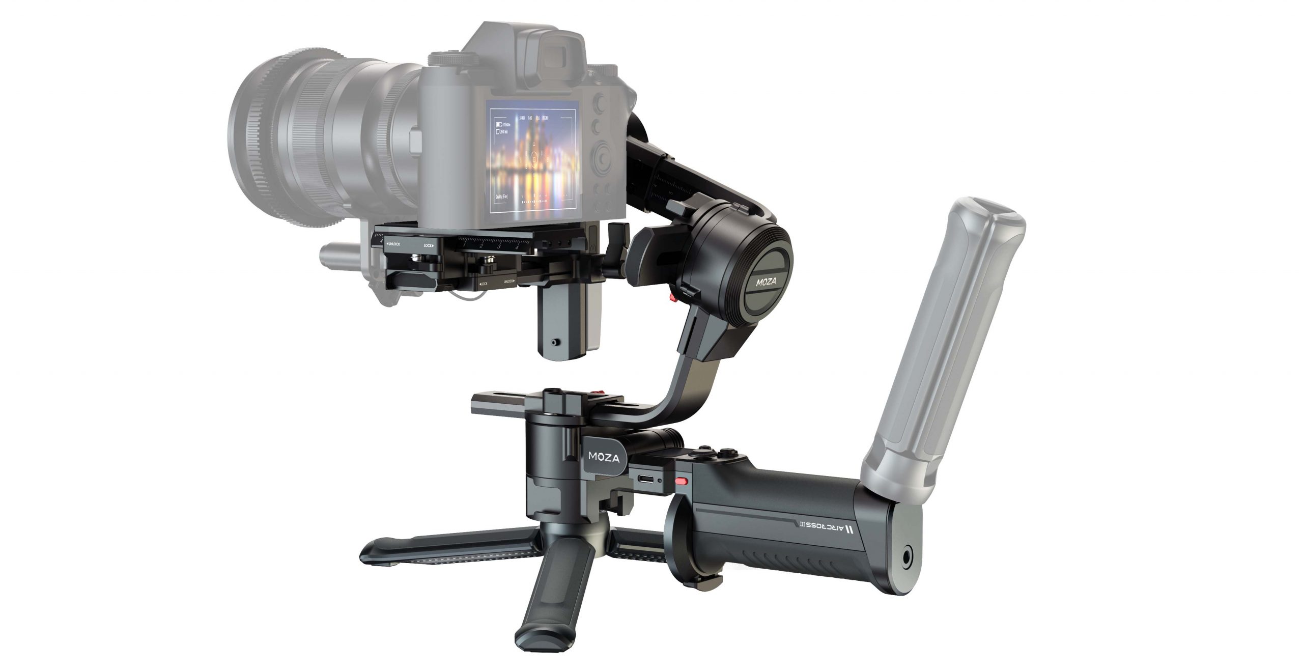 MOZA Unveils AirCross 3 – a Foldable and Transformable Gimbal | 4K Shooters