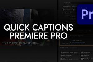 Quick and Easy Way to Create Captions in Premiere Pro