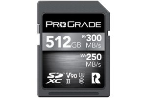ProGrade Adds 512GB V90 to its UHS-II SD Card Lineup