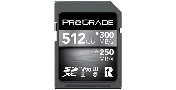 ProGrade Adds 512GB V90 to its UHS-II SD Card Lineup | 4K Shooters