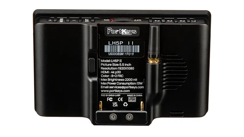 Portkeys LH5P II On-Camera Monitor Rear