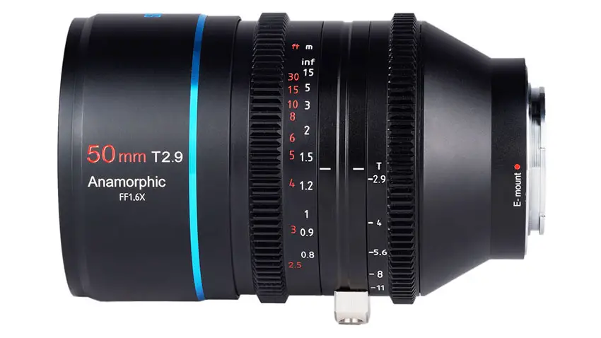 Sirui 50mm T2.9 Anamorphic 1.6x Full-Frame Lens
