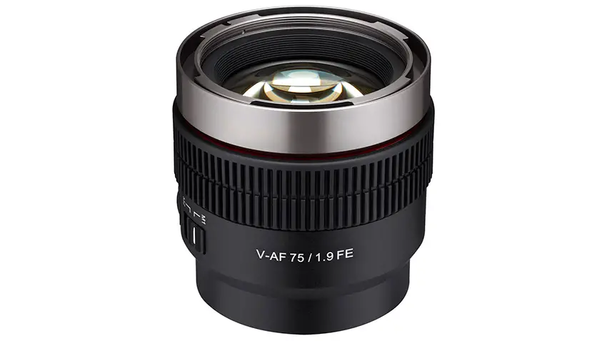 Samyang V-AF 75mm T1.9 FE Lens