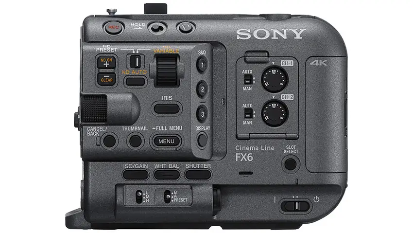 Sony FX6 Cinema Camera Side