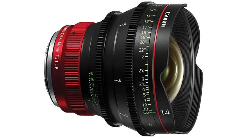 Canon CN-R 14mm T3.1 L F Cinema Prime Lens